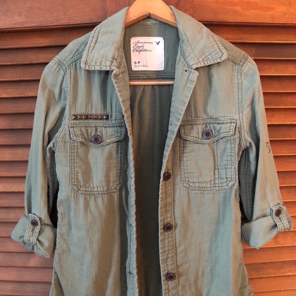 American Eagle Army Green Jacket